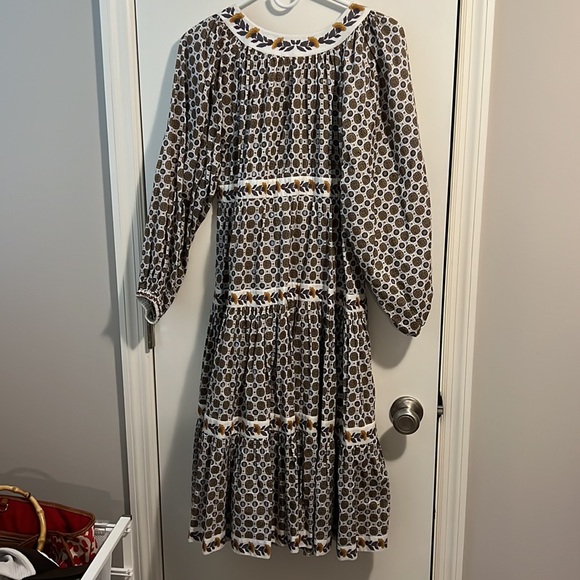 Tory Burch printed puff sleeve dress xsmall - Picture 10 of 15